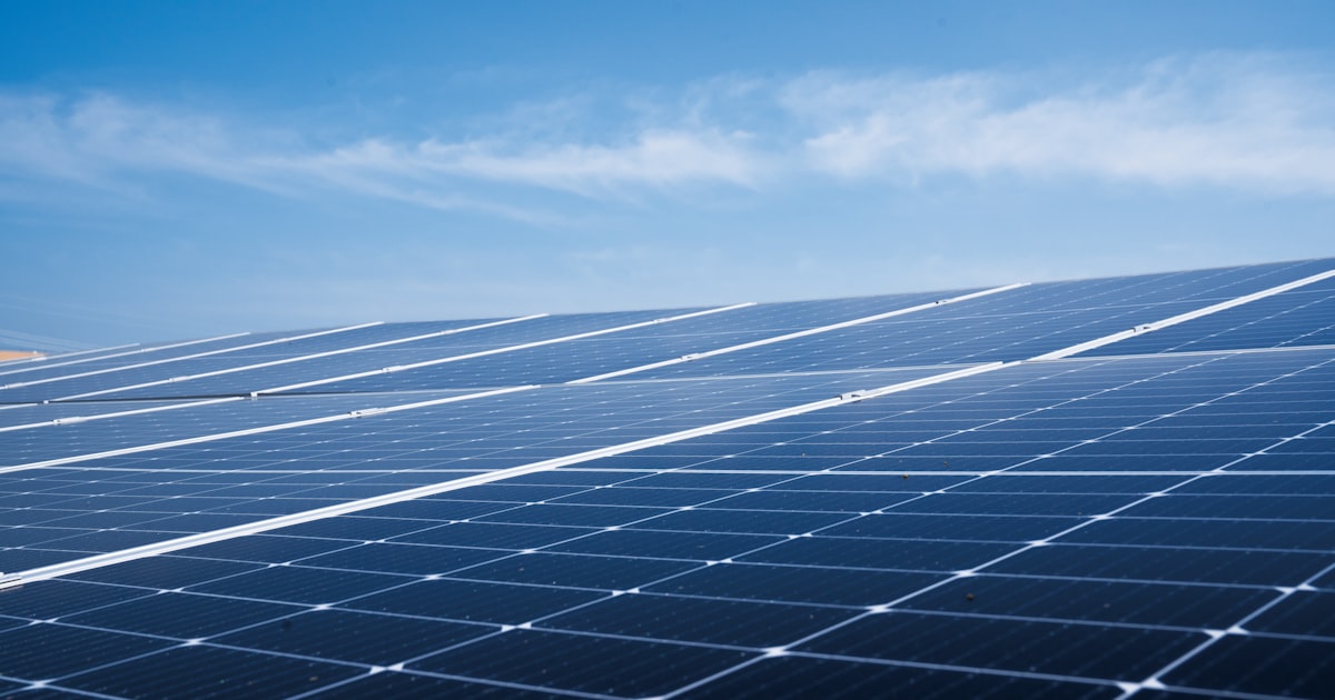 Solar panels generating clean energy on a pitched roof